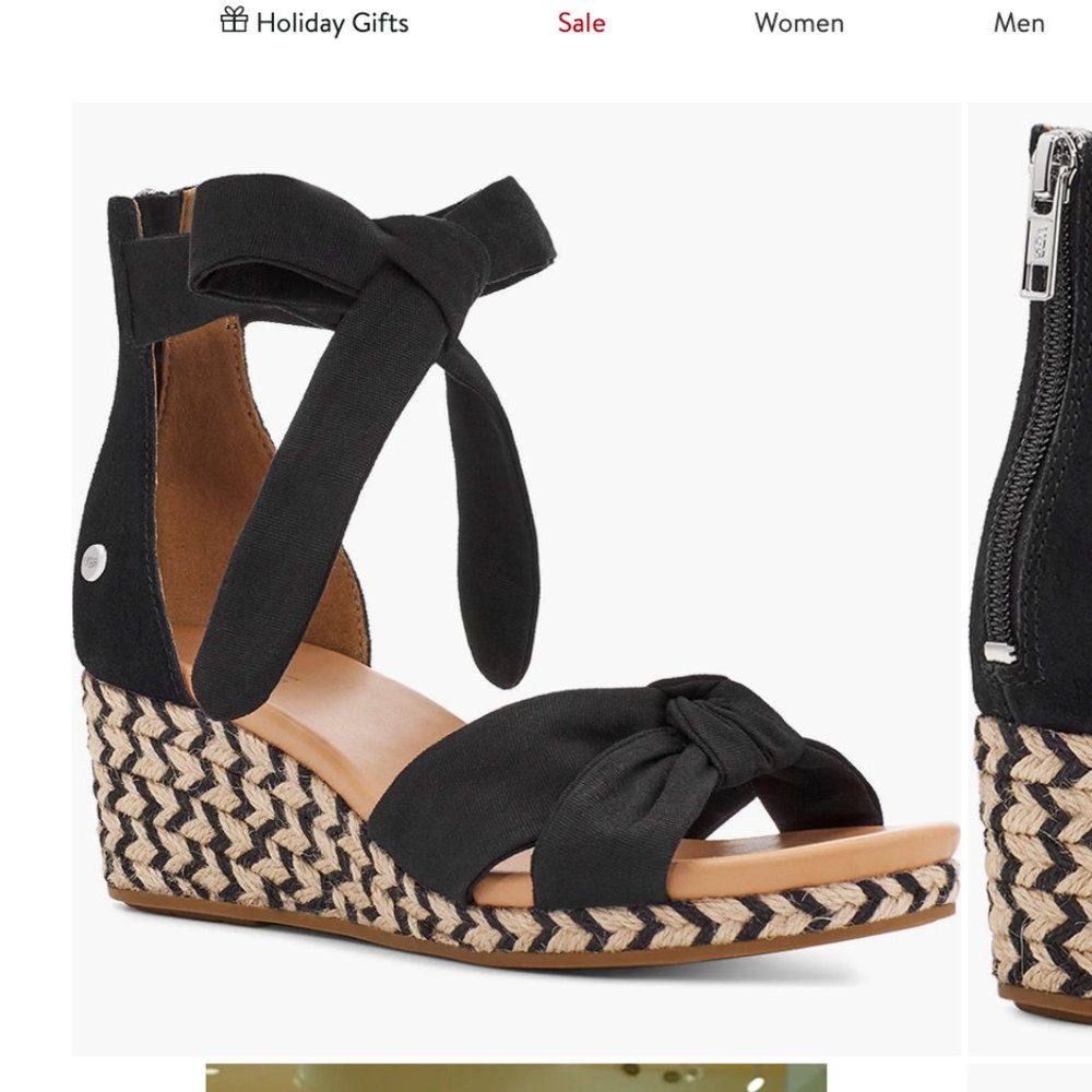 UGG Yarrow Espadrille Wedge Sandal Women 9